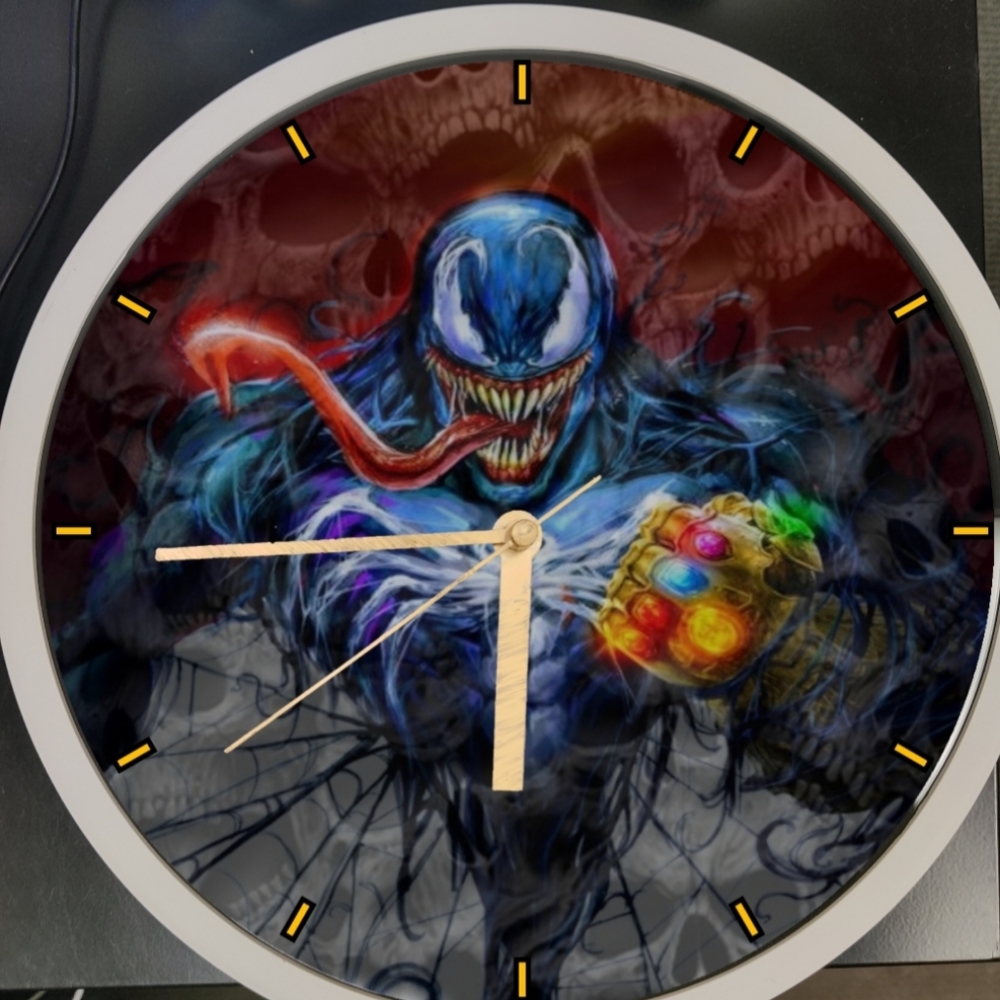 Venom Thanos glove led clock
